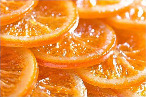 Кармелизированные  апельсины в шоколаде.
